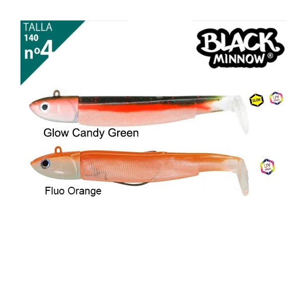 Combo Vinilo Fiiish Black Minnow 140 Deep 60g