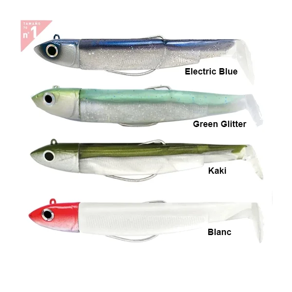 Combo Vinilo Fiiish Black Minnow 70 Off Shore 6g