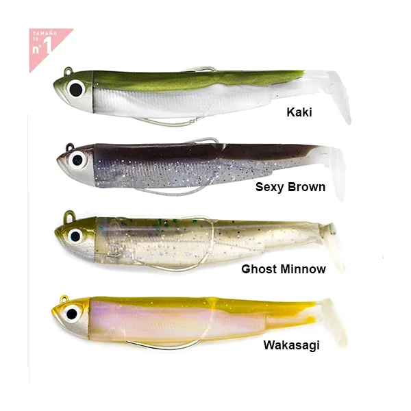 Combo Vinilo Fiiish Black Minnow 70 Shore 3g