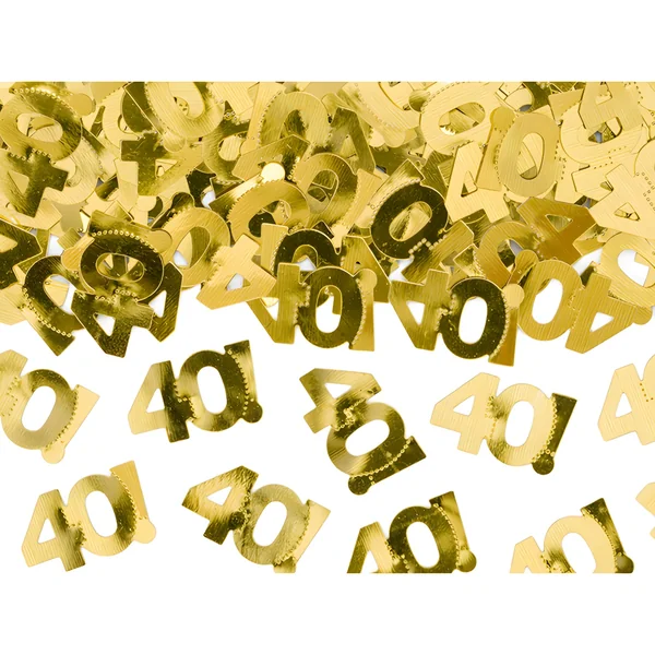 Confetti de cumpleaños dorado de 15 gr - Imagen 3