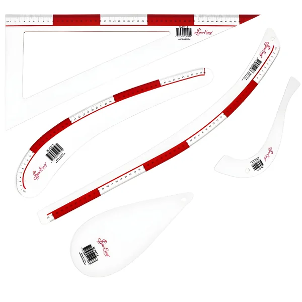 Conjunto de reglas para patronaje - Sew Easy - 5 unidades
