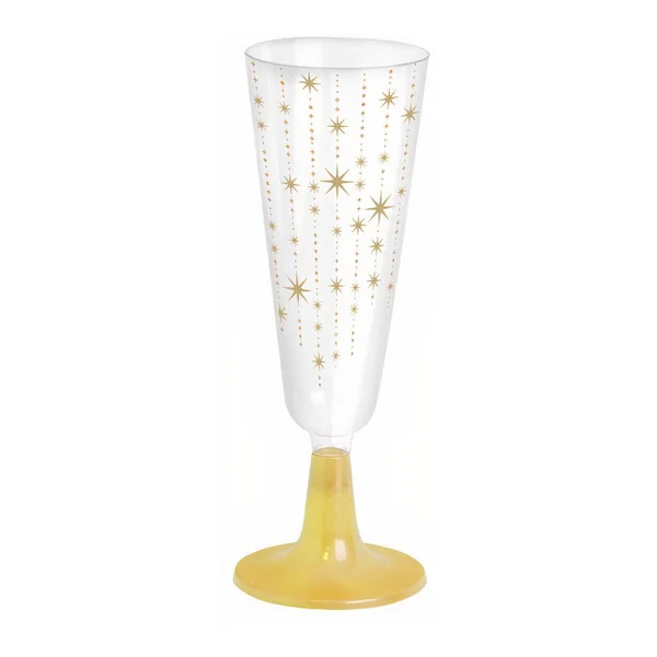 Copa de 150 ml de estrellas doradas cava - 4 unidades
