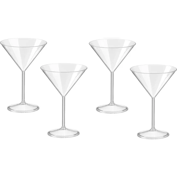 Copa de 260 ml para cóctel de acrílico - 4 unidades