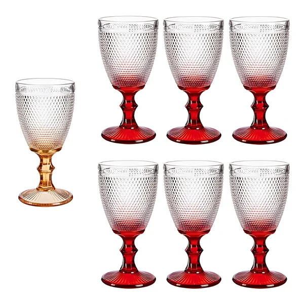 Copa de 330 ml con puntos - 6 unidades