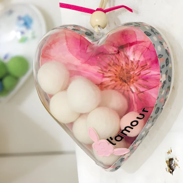 Corazón de plástico rellenable de 10 cm - 1 unidad - Imagen 2