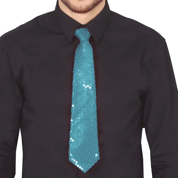 Corbata de lentejuelas de 35 cm - Imagen 3