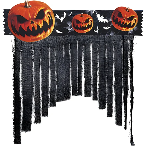 Cortina de calabazas de 90 x 30 cm