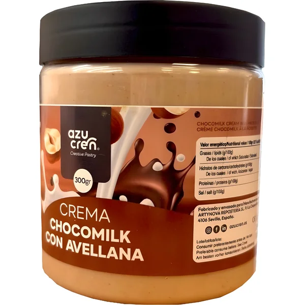 Crema de chocolate con leche y avellanas de 300 gr - Imagen 2