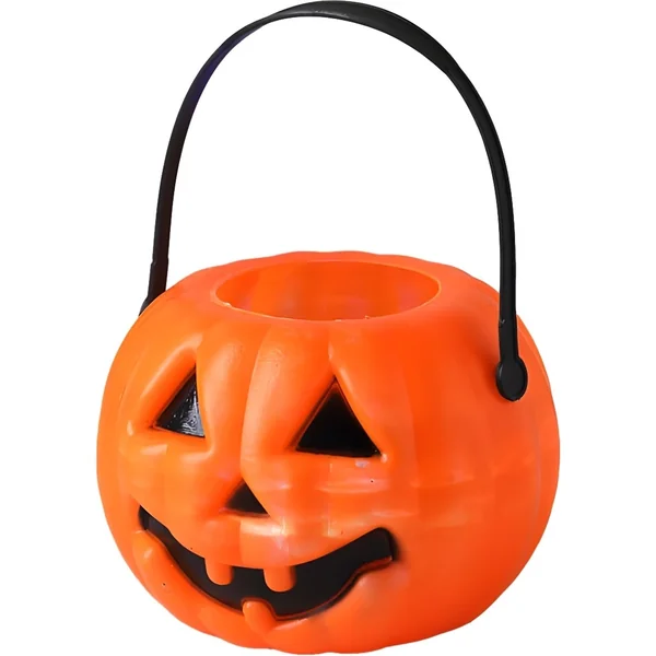 Cubo de calabaza con luz