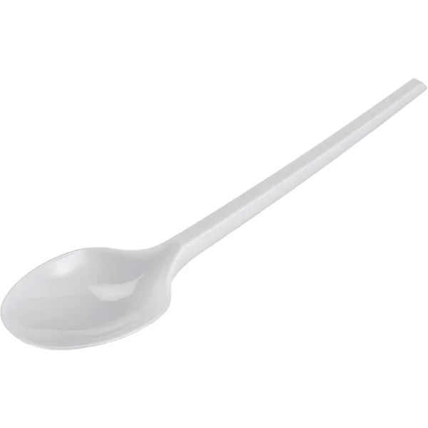 Cucharas de 16,5 cm de plástico blanco - 25 unidades