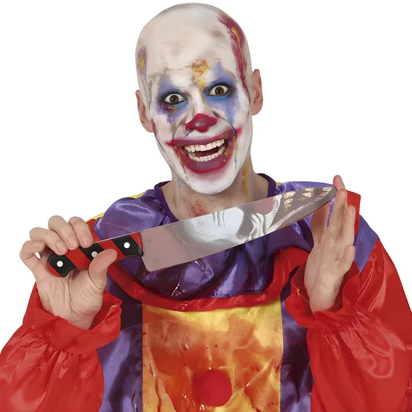 Cuchillo con silueta de payaso de 37 cm