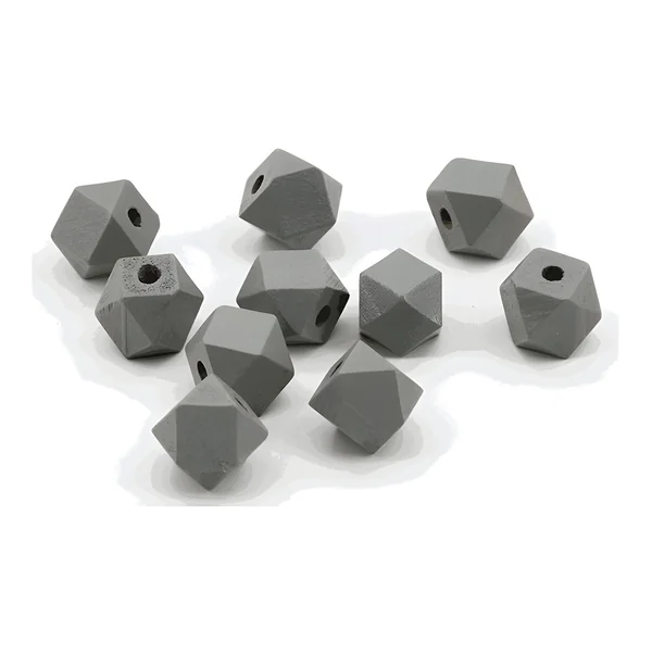 Cuentas de madera hexagonal de 1,2 cm - 10 unidades - Imagen 5