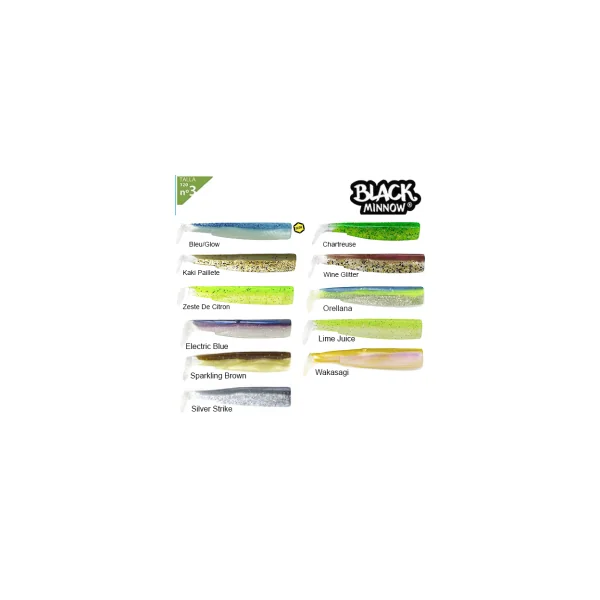 Cuerpos Vinilo Fiiish Black Minnow 120