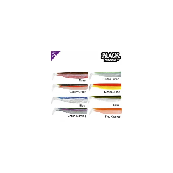 Cuerpos Vinilo Fiiish Black Minnow 160