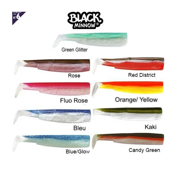 Cuerpos Vinilo Fiiish Black Minnow 200