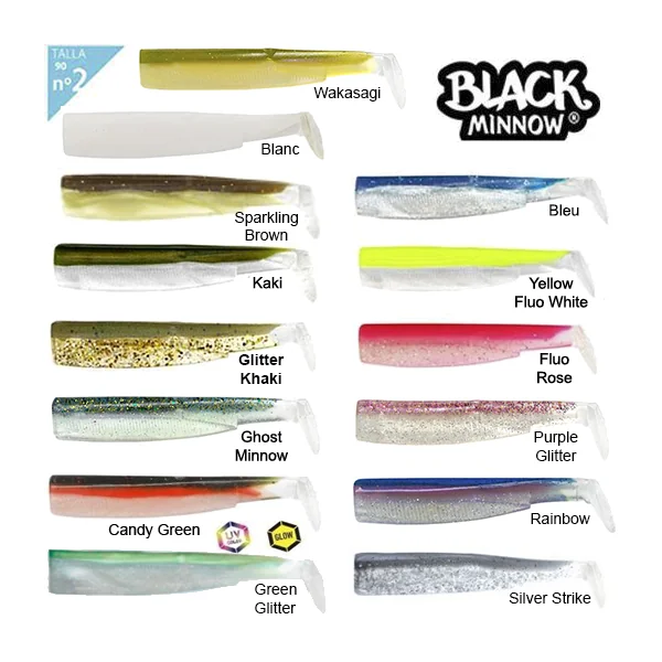 Cuerpos Vinilo Fiiish Black Minnow 90