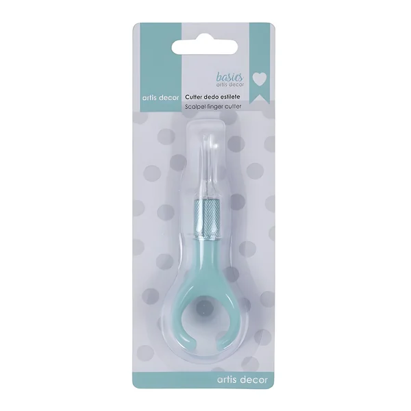 Cutter de dedo estilete verde menta - Artis decor - Imagen 2