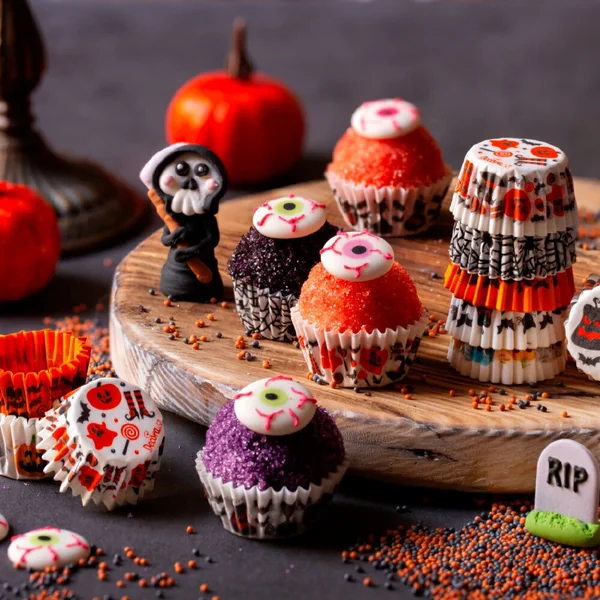 Cápsulas para bombón de 2,7 cm de Halloween - 100 unidades - Imagen 2
