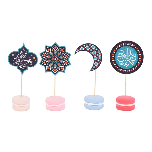 Cápsulas para cupcakes con picks de Eid Mubarak - 24 unidades - Imagen 3