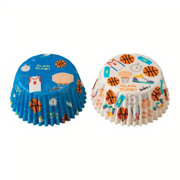 Cápsulas para cupcakes de Baloncesto - Decora - 36 unidades