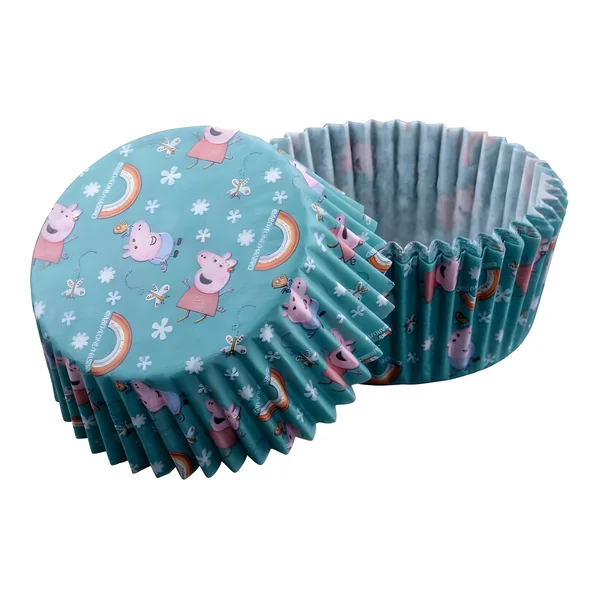 Cápsulas para cupcakes de Peppa Pig - 50 unidades