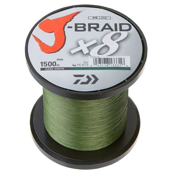Daiwa J-Braid X8 0.24mm-1500m d.green