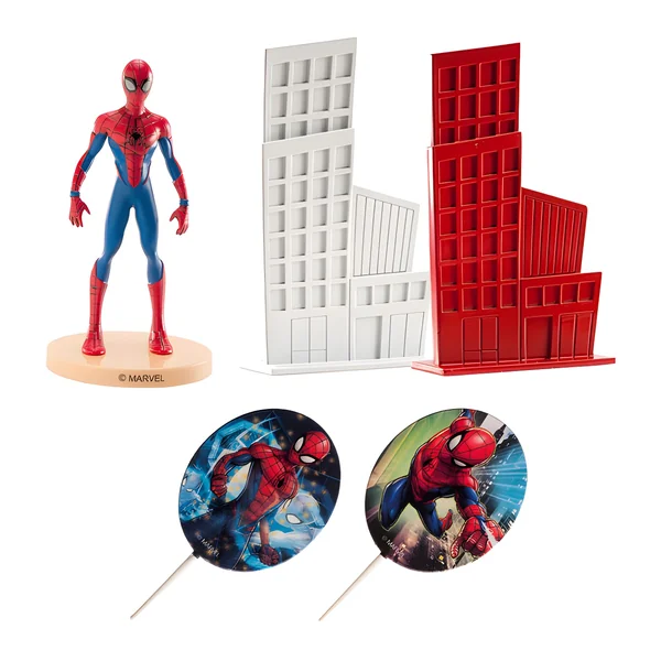 Decoración para tarta del increíble Spiderman - 5 unidades