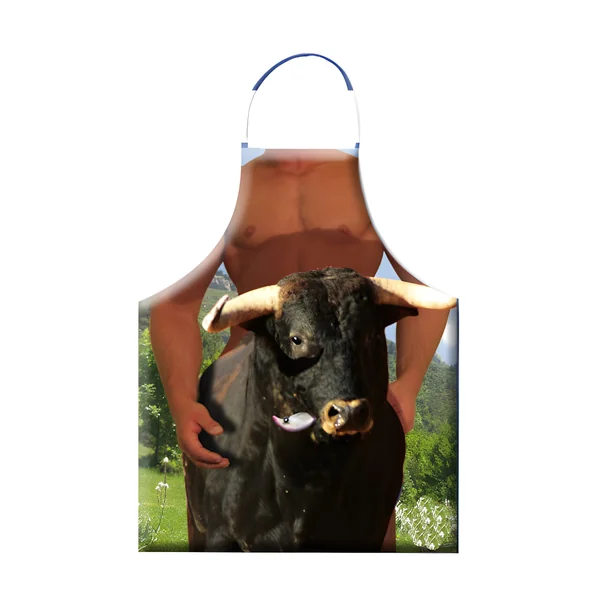 Delantal de hombre con toro
