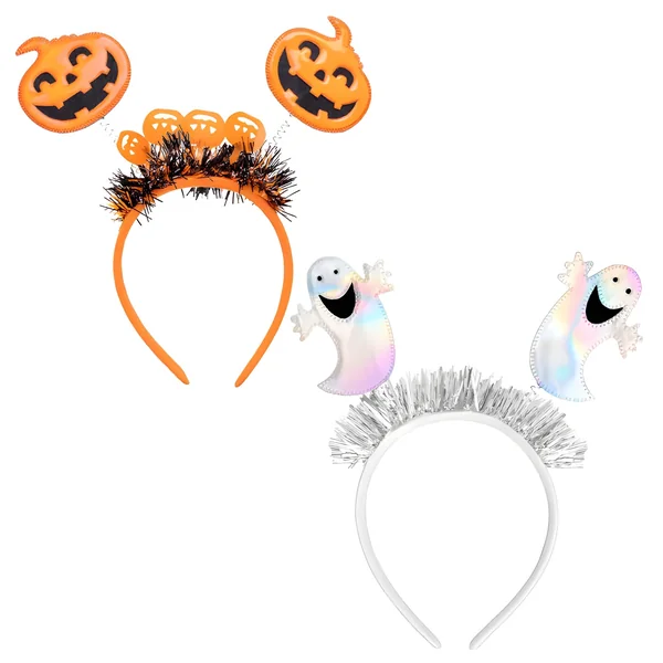 Diadema de calabaza y fantasma - 1 unidad