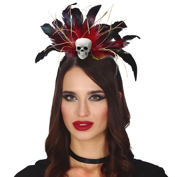 Diadema de calavera vudú