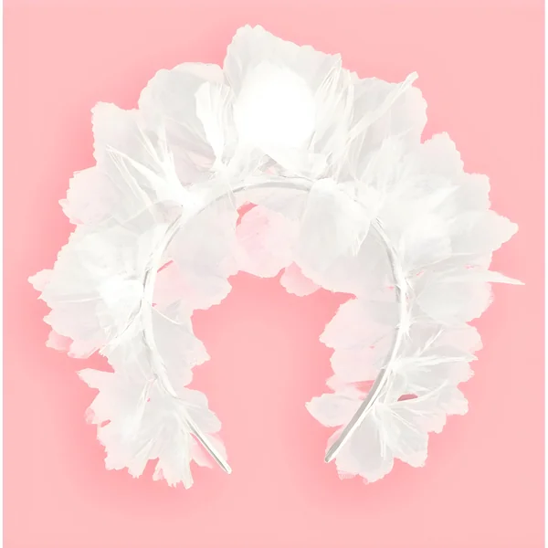 Diadema de flores blancas