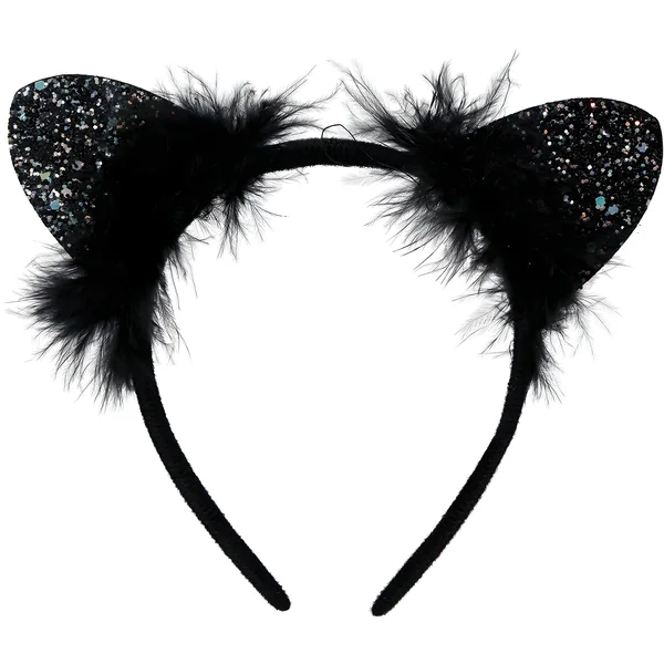 Diadema de gato con plumas - Imagen 2