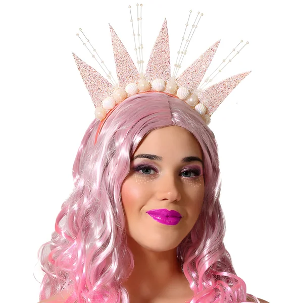Diadema de reina de el mar con conchas