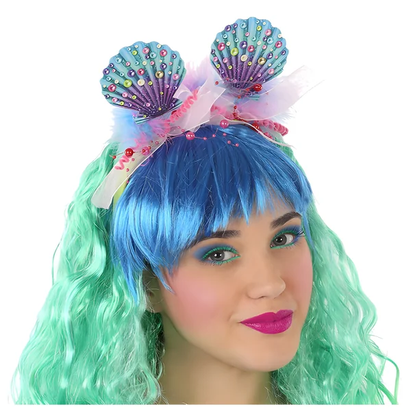 Diadema de sirena con conchas
