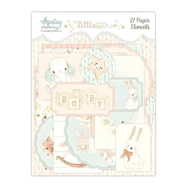 Die cuts de papel de baby surtidos - Mintay Papers - 27 piezas