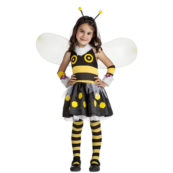 Disfraz de abeja con alas para niña