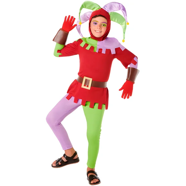 Disfraz de arlequín medieval para niño