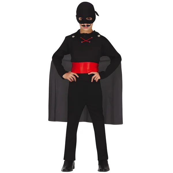 Disfraz de bandito negro infantil