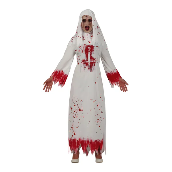 Disfraz de Bloody Monk para mujer