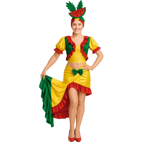 Disfraz de cubana tropical para mujer