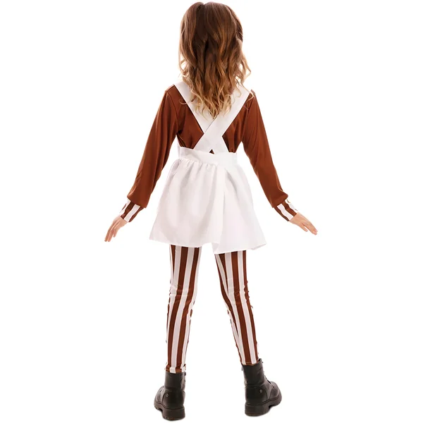 Disfraz de duendecillo loompa para niña - Imagen 2