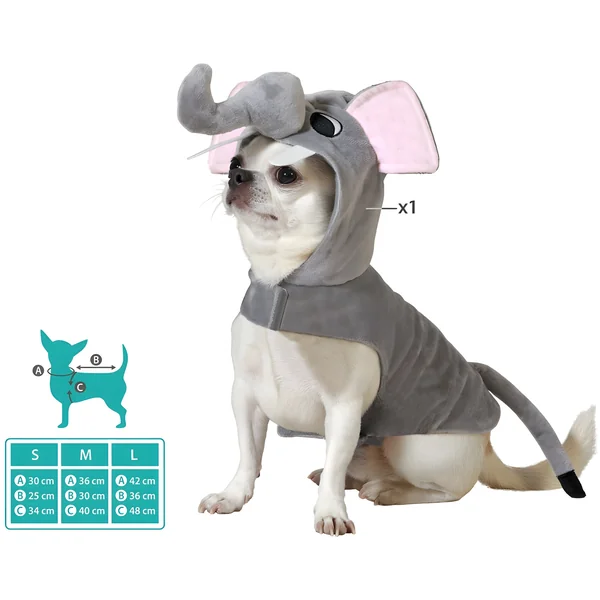 Disfraz de elefante para perro - Imagen 2
