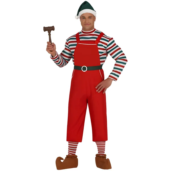 Disfraz de Elfo rojo para hombre
