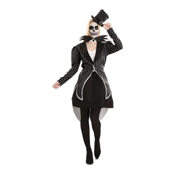 Disfraz de esqueleto elegante para mujer