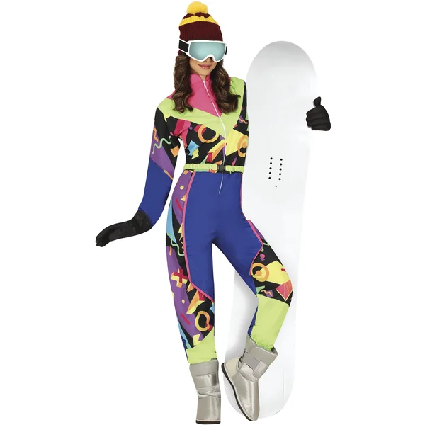 Disfraz de esquiador con diseño para mujer