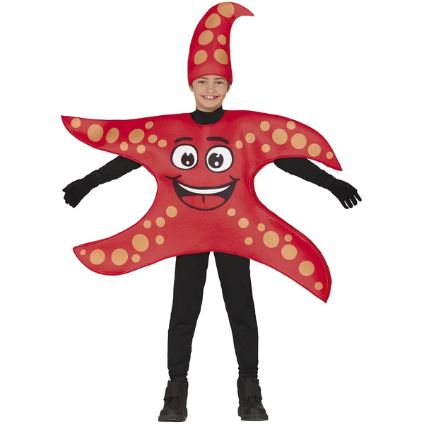 Disfraz de estrella de mar roja infantil