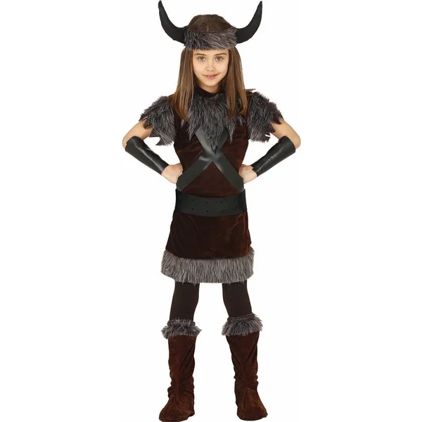 Disfraz de guerrero vikingo oscuro infantil
