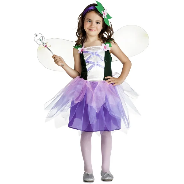 Disfraz de hada morada para niña