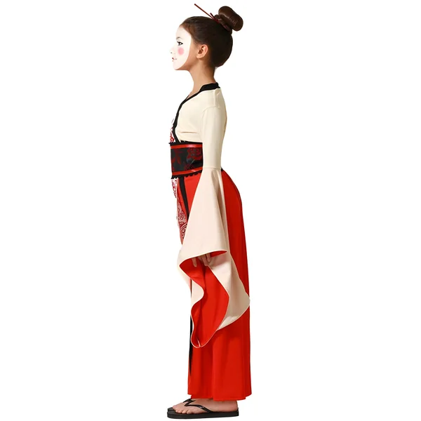 Disfraz de japonesa para niña - Imagen 2