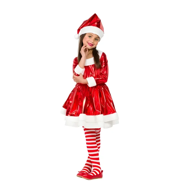 Disfraz de Mamá Noel elegante para niña